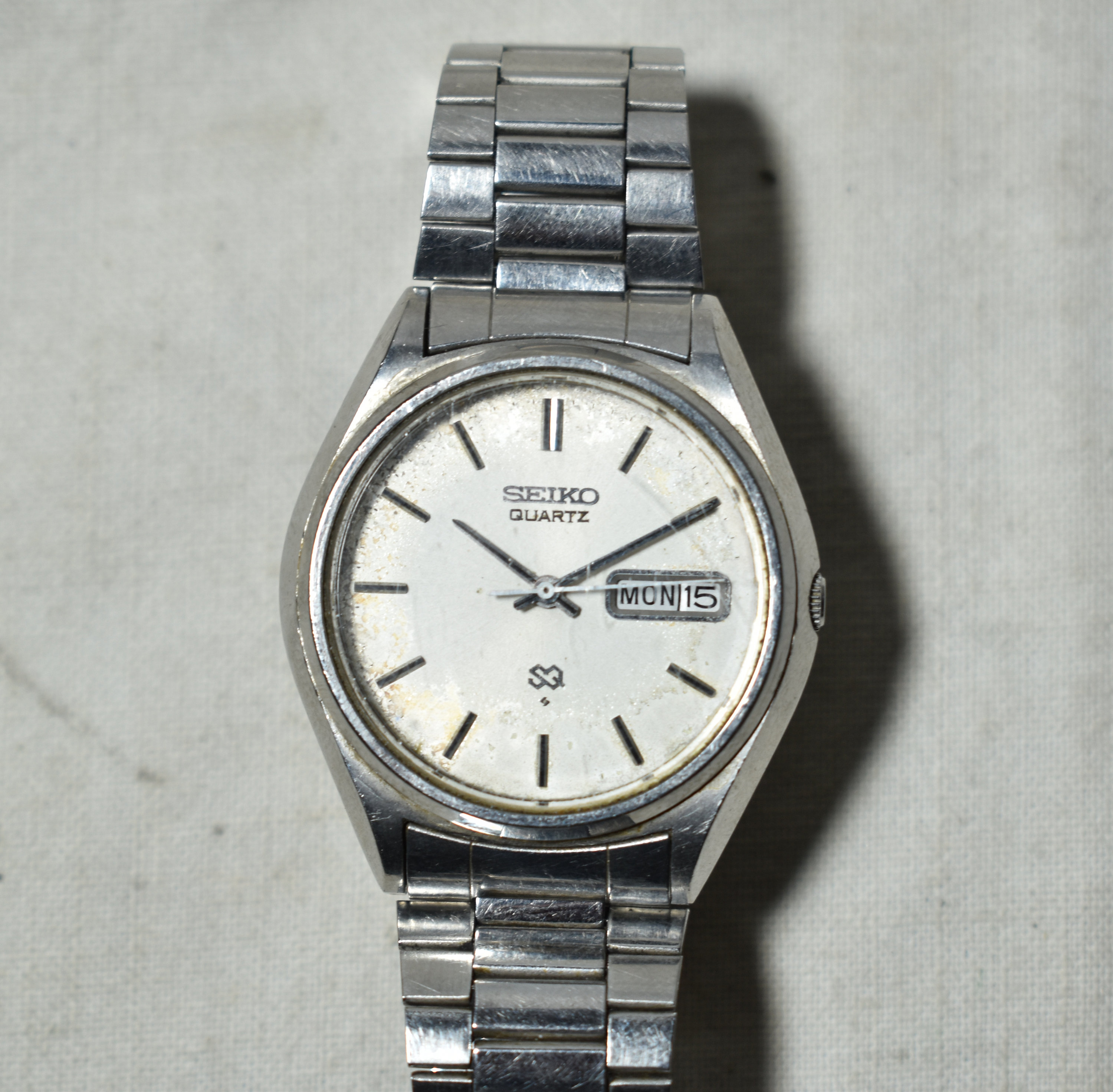 Vintage Seiko Quartz Watch Japan F 7546-8300 Water Resistant - Etsy India