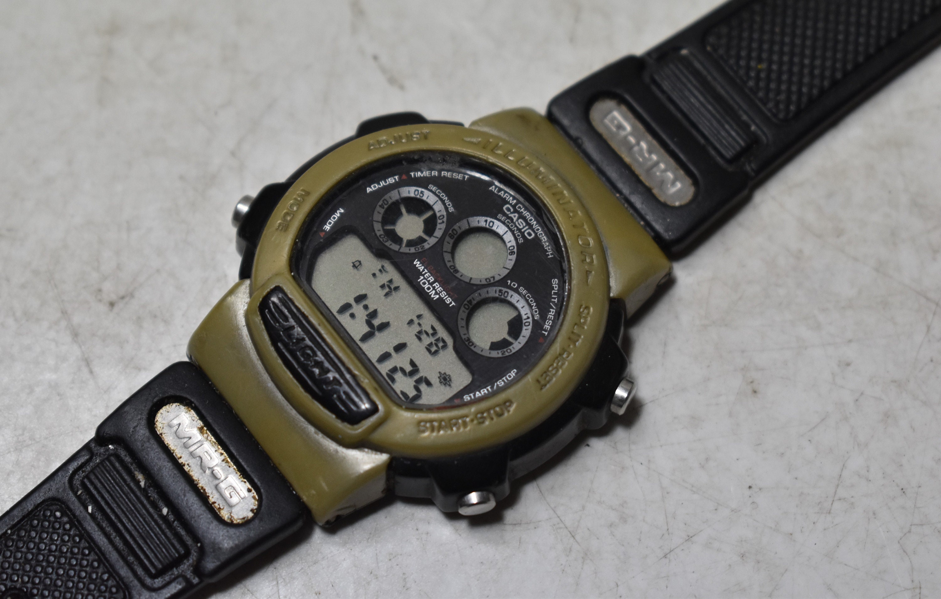 Vintage Casio Alarm Chronograph Watch Water Resist 100m W 728M Casio Wristwatch Alarm Chronograph Jewel Accessory