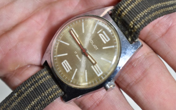 Vintage Collectible Russian 17 Jewels Watch Poljo… - image 3