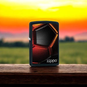 Personalised Black Zippo Soccer Ball Design