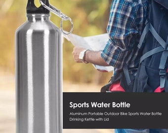 Personalised Engraved Sports Water Bottle, Aluminium Water Bottle