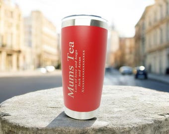 Gepersonaliseerde thermische reismok, dubbelwandige beker met thermische dranken van GIFTETCH