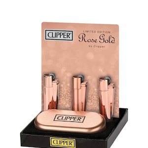 Encendedor Clipper de metal personalizado. Viene en lata de regalo.