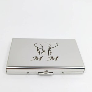 Personalised Card Holder,Stainless Steel RFID Blocking Secure Bank Card Case