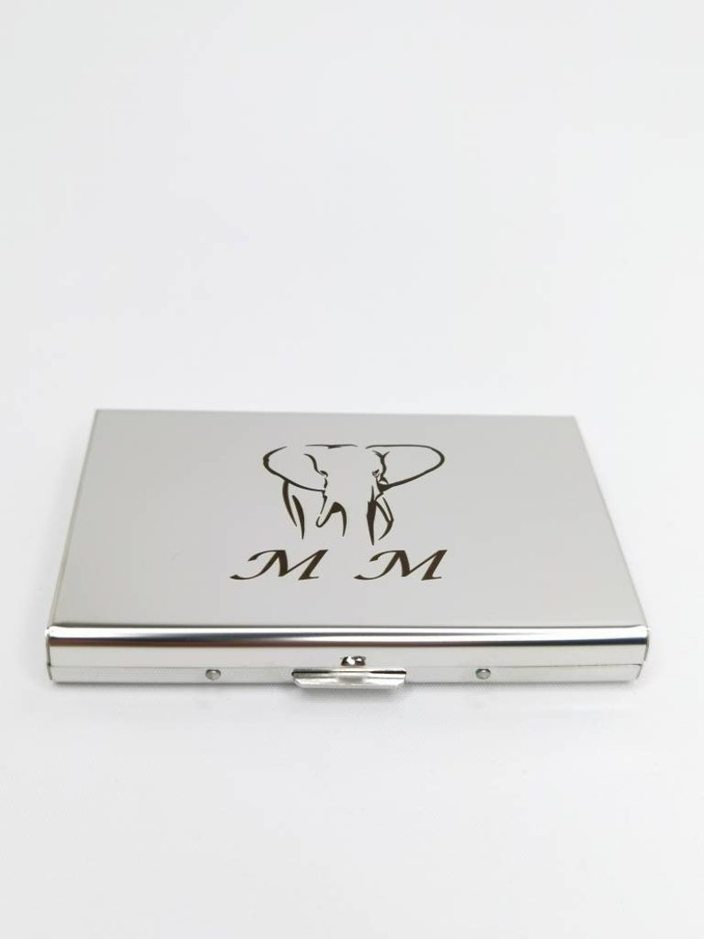 Personalised Card Holder,Stainless Steel RFID Blocking Secure Bank Card Case