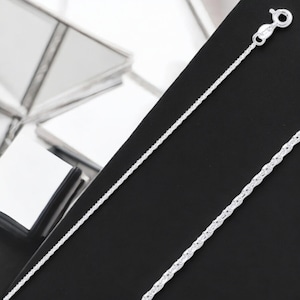 Sterling Silver Diamond Cut/Rolo and Figaro Chains By Giftetch