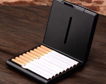 Custom Engraved Aluminium Cigarette Case Personalised Double-sided Cigarette  Holder- Lightweight & Stylish