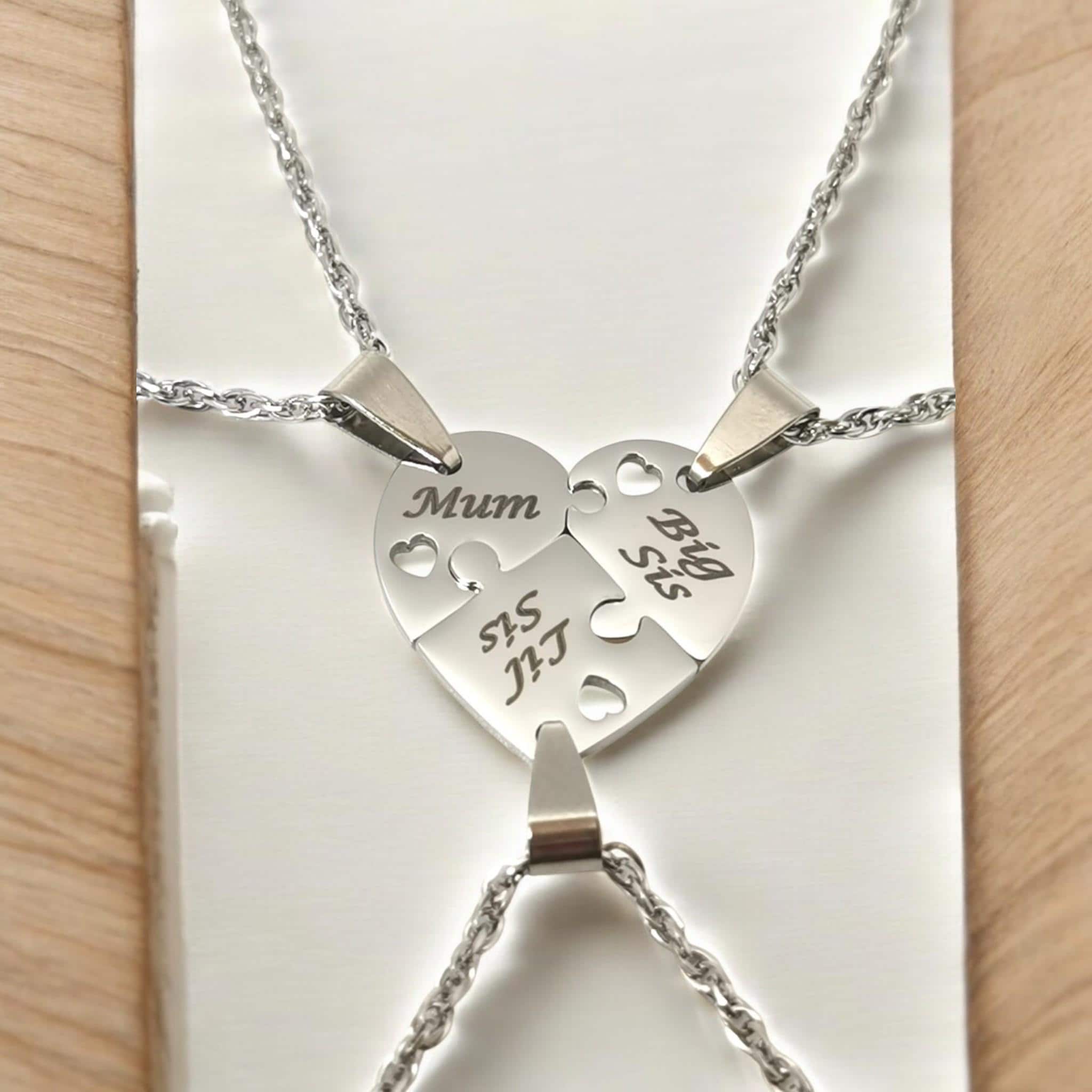 Sister Split Heart Sister Necklace UK