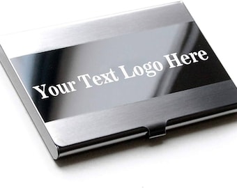 Personalised Bank Card Holder, Stainless Steel RFID Blocking Credit, Debit Card Case