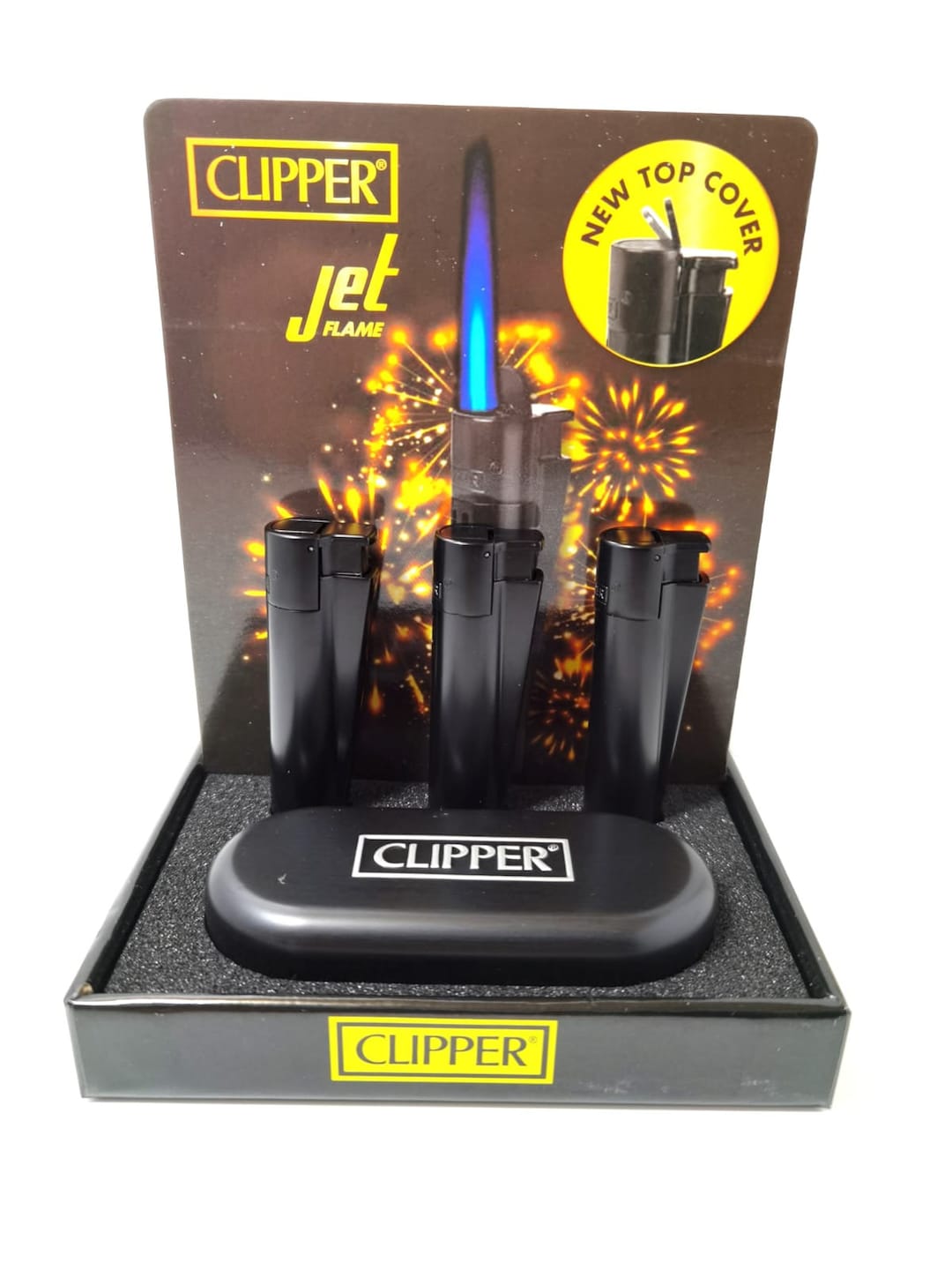 Clipper Metall Feuerzeug Black Matt Mit Gravur Inkl.Metallbox Wunschgravur Micro - Foto 3
