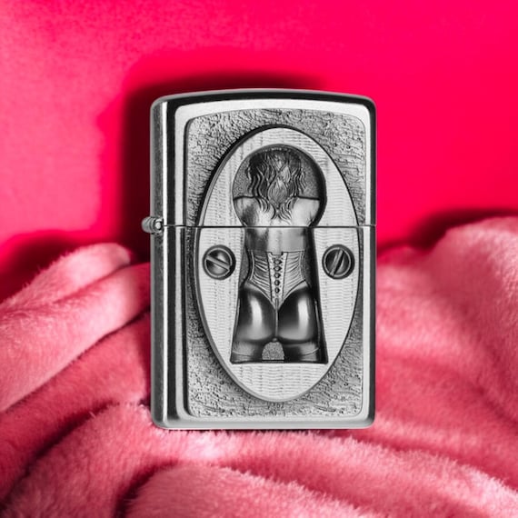 GARNI 女性の顔エンブレム zippo GARNI 女性の顔エンブレム zippo