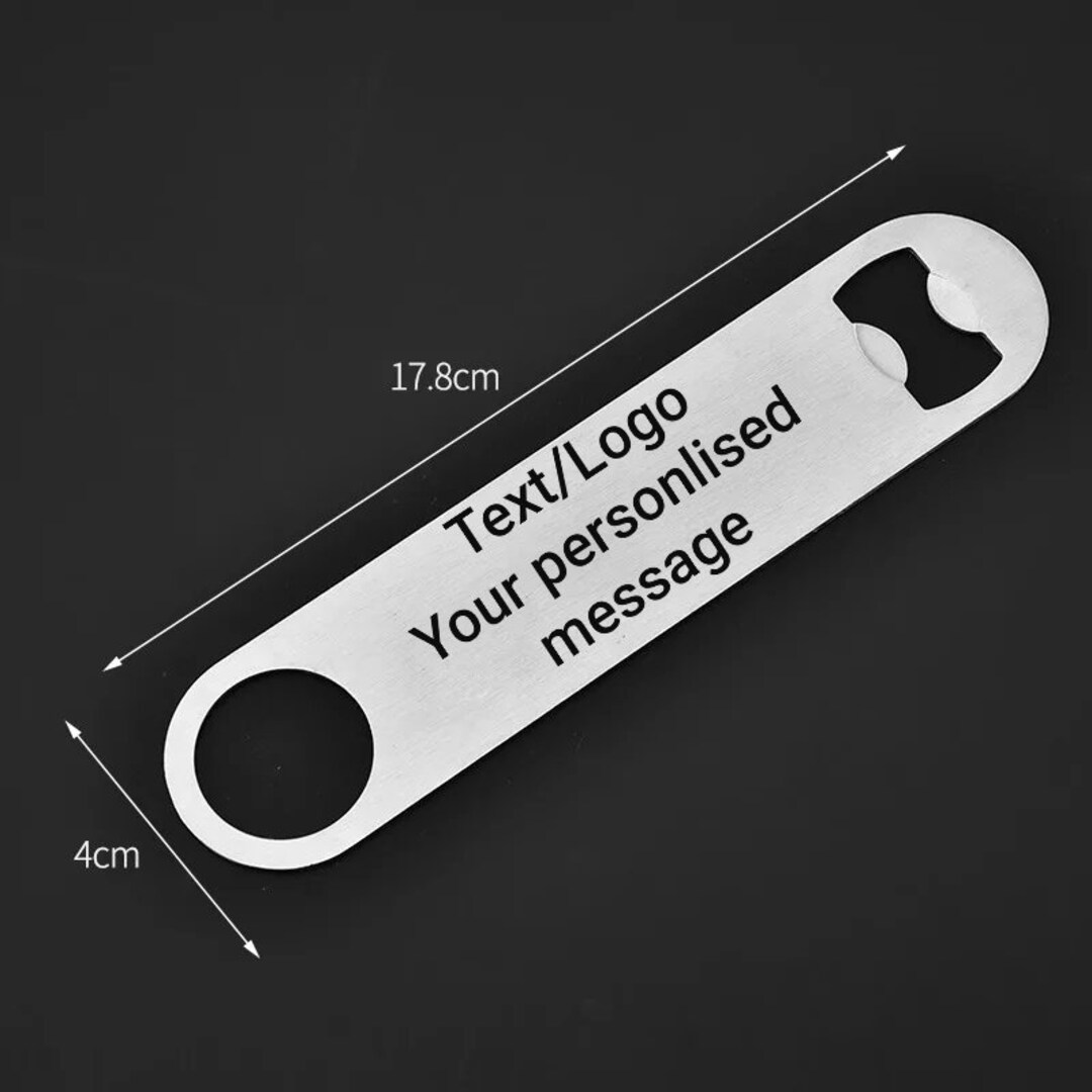 Personalised Metal Bottle Opener Etsy