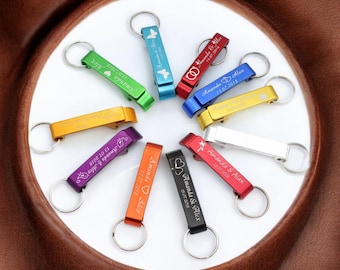 Personalised Bottle Opener Keyring
