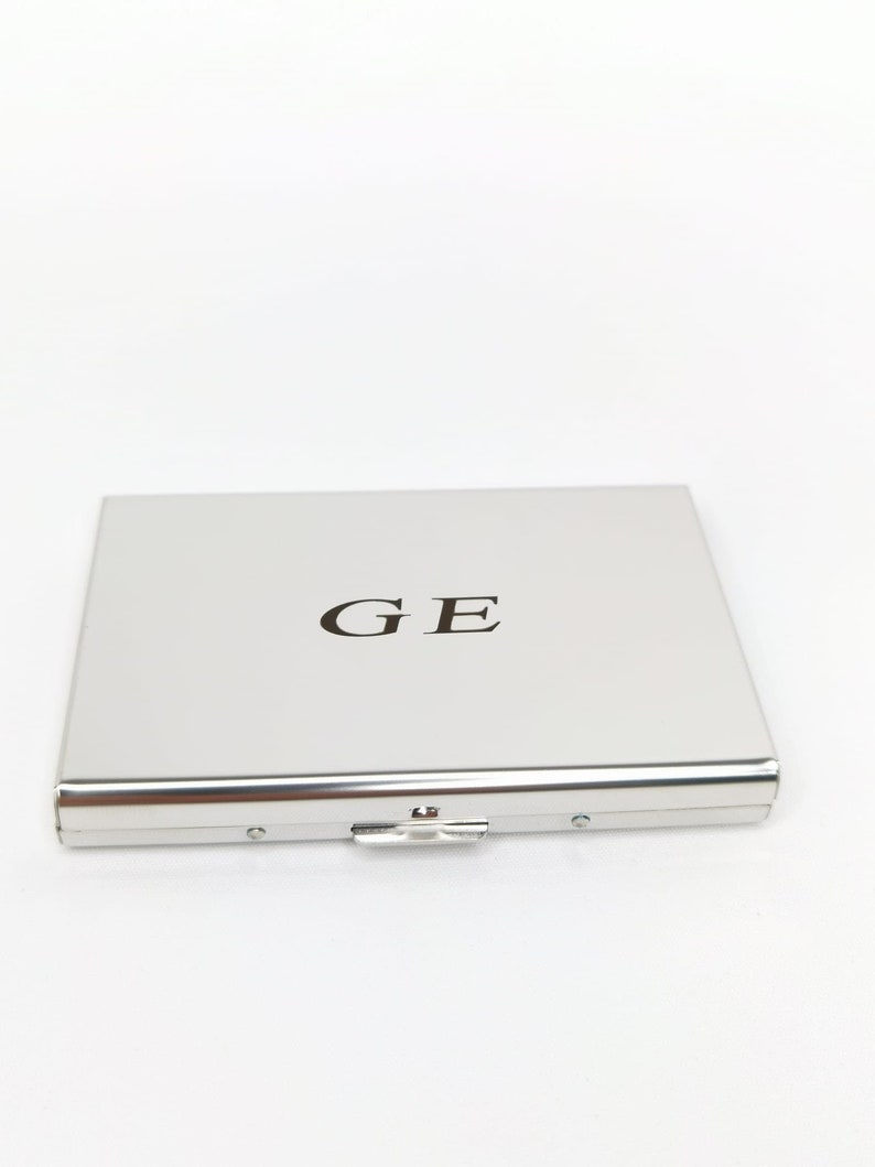 Personalised Card Holder,Stainless Steel RFID Blocking Secure Bank Card Case