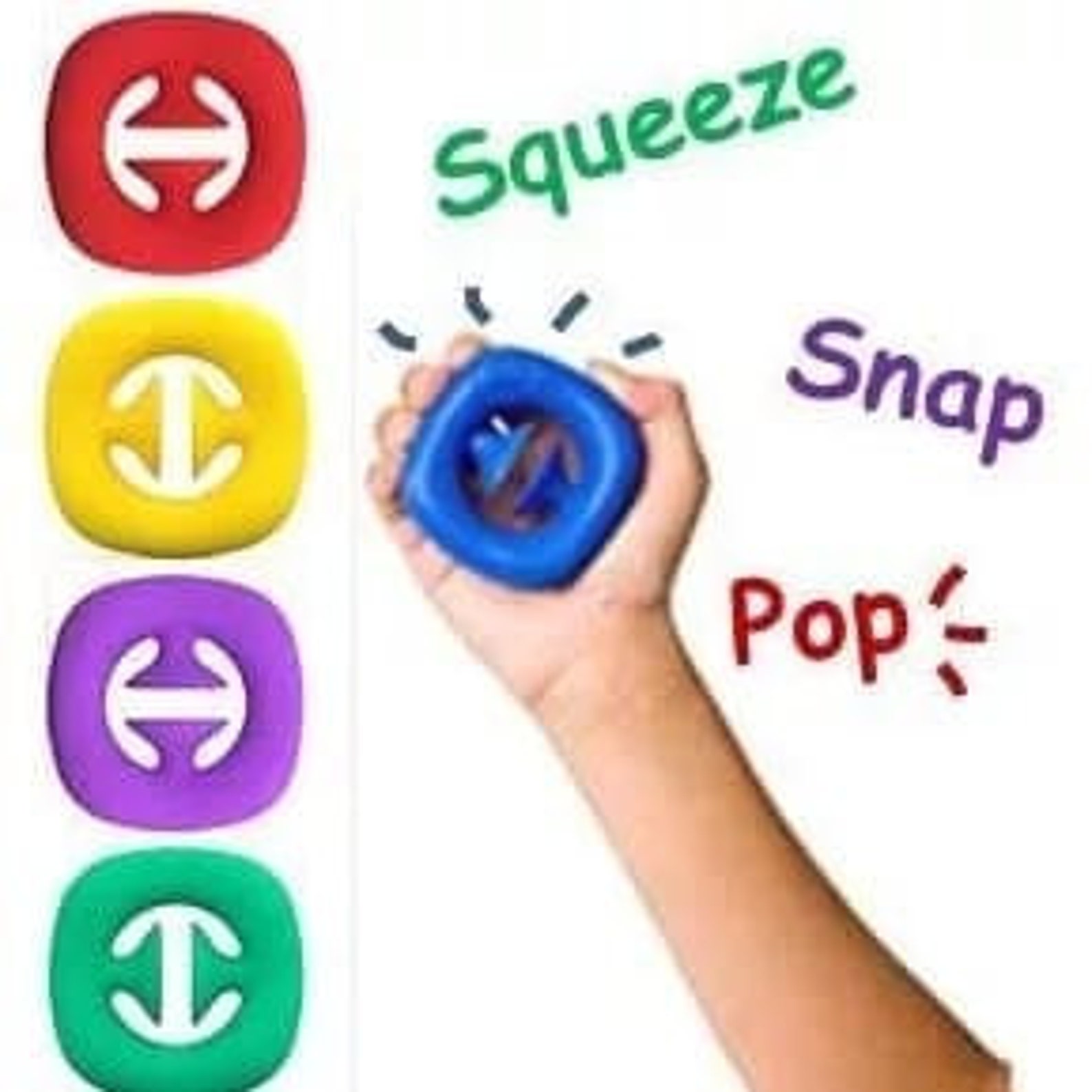 Snap Fidget Toys Snappers Squeeze Tool Autism Hand Strength | Etsy