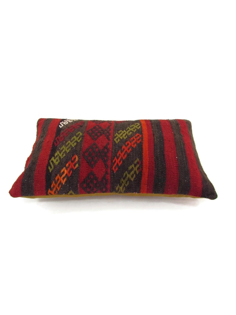 Kilim Lumbar Pillow Cover 12x20 Pillow Case Rustic Decor Farmhouse Pillow Case Kilim Cushion Home Decor mothers day gift for mom
