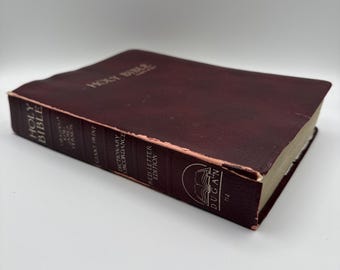 Holy Bible The Original King James Version Giant Print Red Letter Burgundy 1984