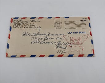 APO 301 KOREA 1955 Army PFC Soldier Mail Loveletter to Sweetheart