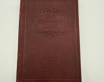 1926 Physicians Diary *Full of Entries* Carnrick Co. Calendar & Medical Info