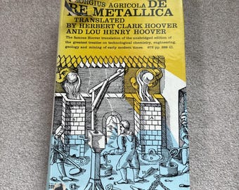 De Re Metallica Georgius Agricola Dover Publications 1950 HC DJ Herbert Hoover