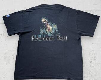 Vintage Y2K Delta Capcom Nintendo GameCube Resident Evil Promo T-Shirt Men Sz XL