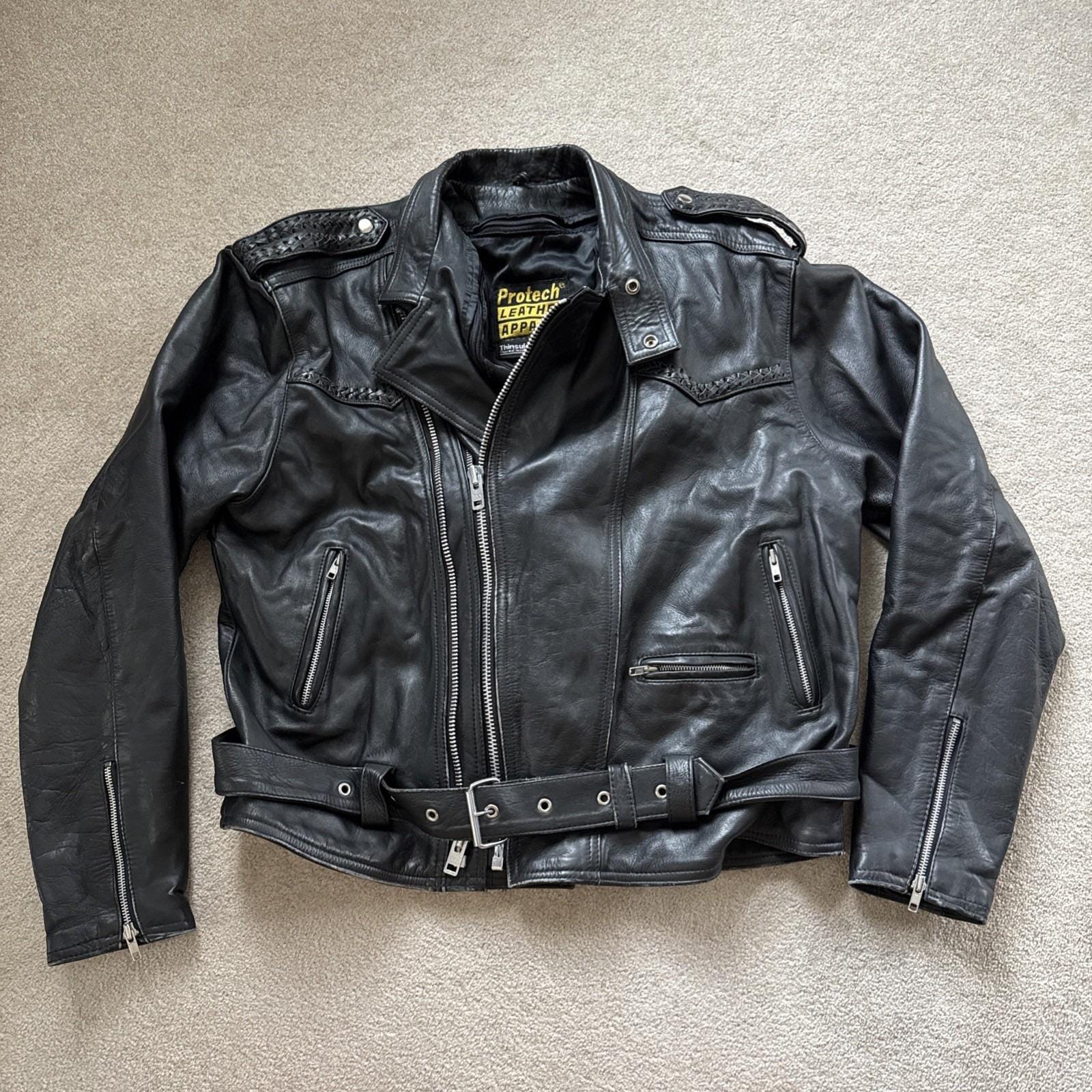 Protech Leather Jacket - Etsy