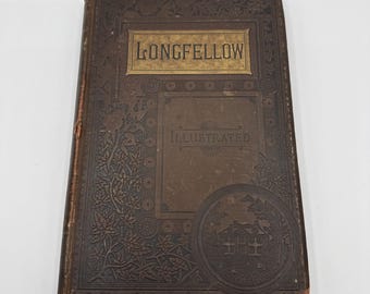 Poetical Works of HENRY WADSWORTH LONGFELLOW - Illustrated 1883 Hardcover