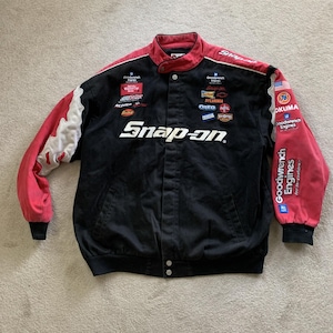 VTG Kevin Harvick Snap-on Racing Jacket XXL Black Chase Authentic Embroidered
