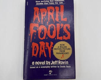 April Fool's Day by Jeff Rovin RARE 1986 Pocket Book Paperback Move Tie-In