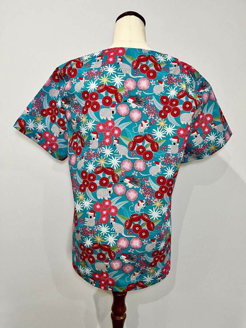 Christmas Unisex Scrubs Tops Australian Native Animals Etsy Australia