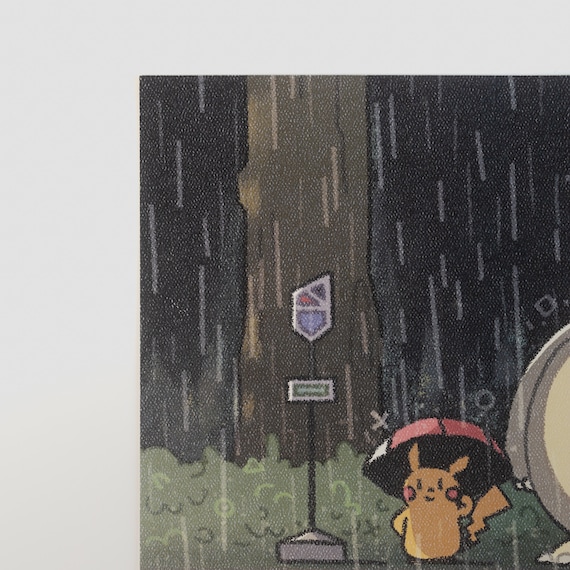 となりのピカチュウ プリント（ポケモン×スタジオジブリ） - Etsy 日本