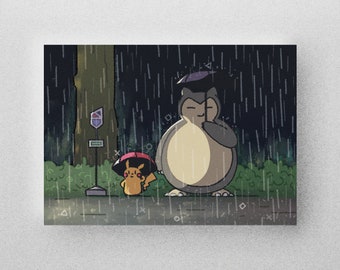 My Neighbour Pikachu Print (Pokémon x Studio Ghibli)