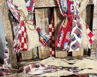 Patriotic Fabric Strips