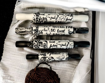 Farmhouse Mini Rolling Pins | Tiered Tray Decor