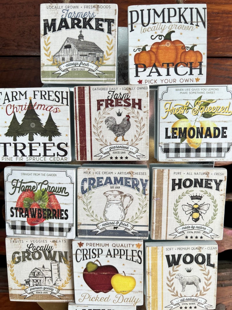 Country Kitchen Magnets Farmhouse Magnets Etsy