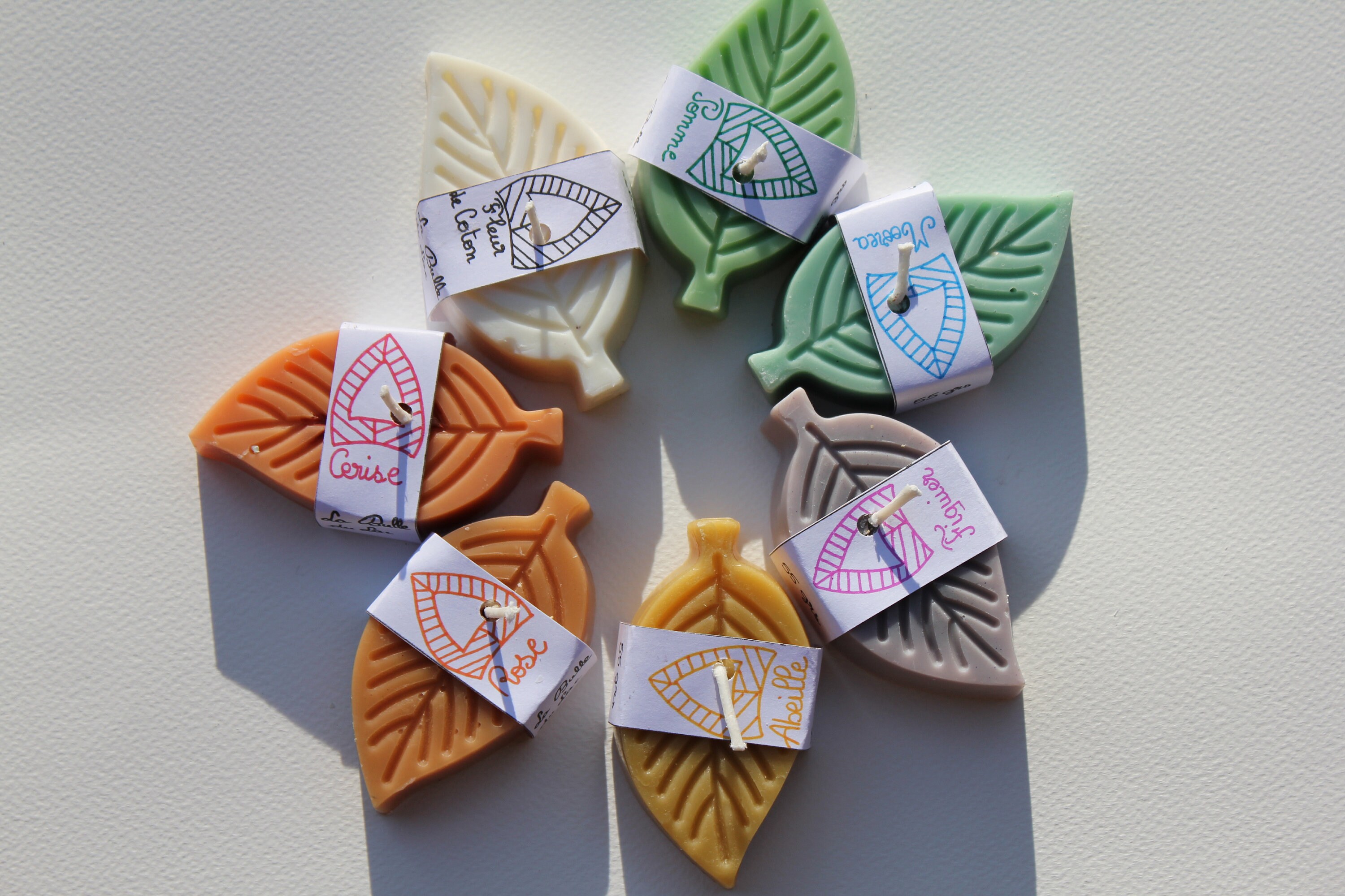 Ensemble de 7 Bougies Parfums Pour Tous Les Jours La Semaine Cire Végétale Naturelle