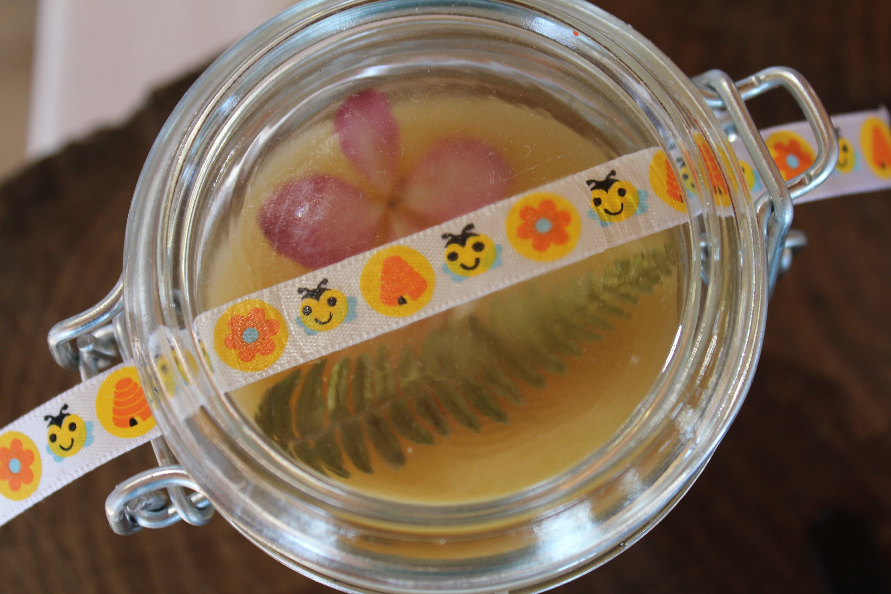 Bougie Cire d'abeille Jaune, 100% Naturelle, Mèche Coton, Combustion Lente, Pot Recyclable