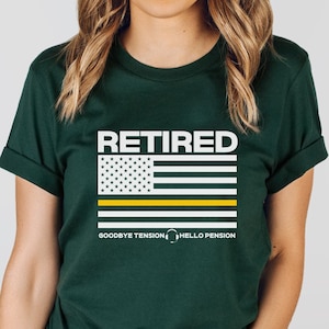 911 Police Dispatch Shirt Retired Dispatcher Gifts for Women Thin Gold Line Tee Police Shirt for Emergency Operator Sheriff Dispatcher Flag