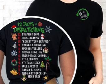 Funny Dispatcher Christmas Shirt for 911 First Responders 911 Police Dispatcher TShirt Cute Christmas Dispatcher Gift for Appreciation