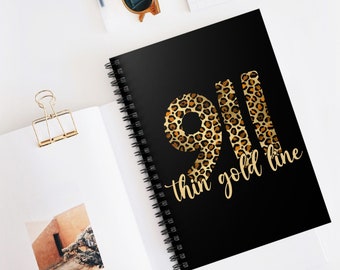 Dispatcher Notebook, 911 Operator Shift Notes for First Responder, Dispatcher Gift for Trainee, Dispatch Training Journal for Police Sheriff