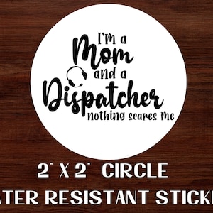 911 Dispatcher Thin Gold Line Sticker 911 Mom Vinyl Decal Sticker Dispatcher Gift for Mom First Responder Sticker for Police and Sheriff