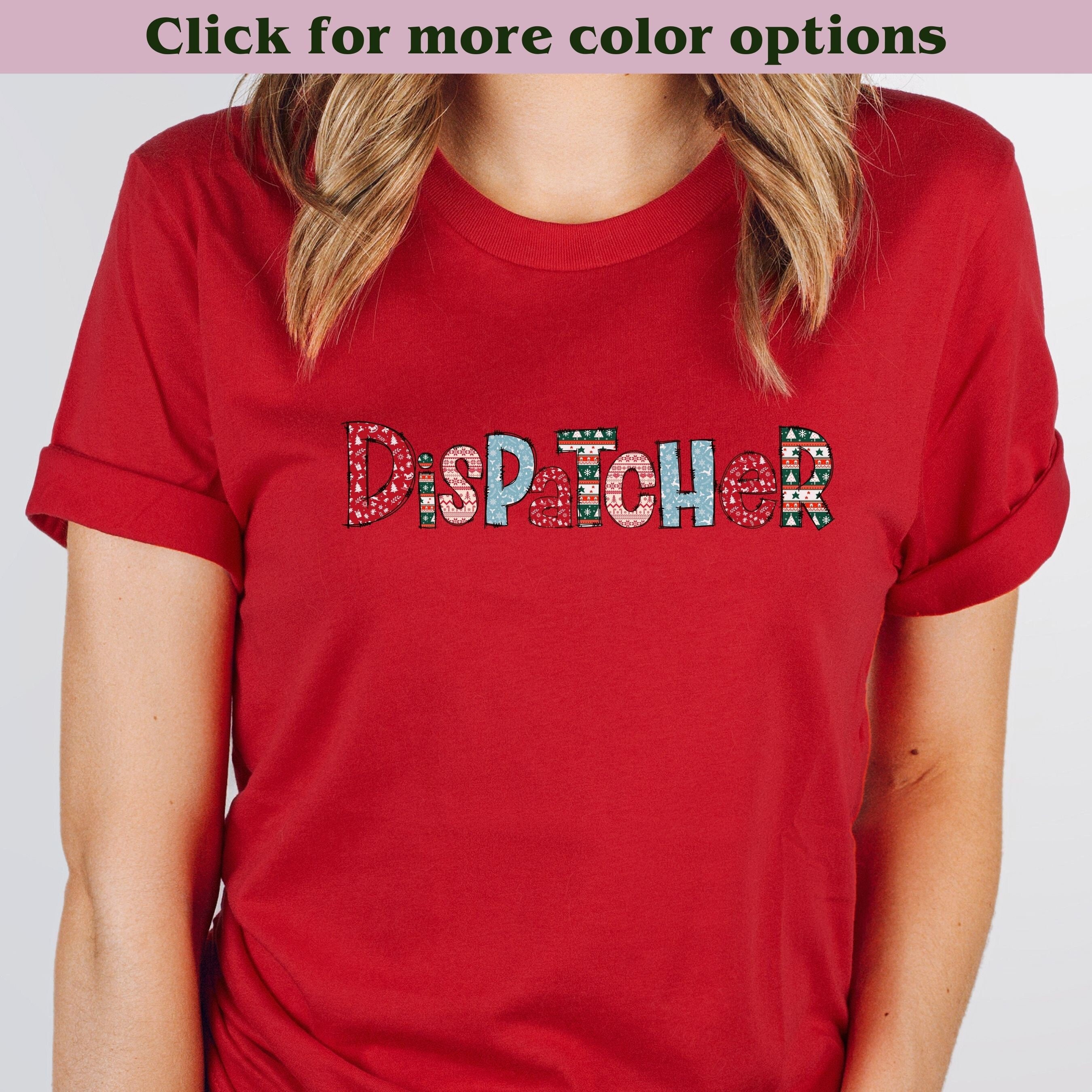 911 Dispatcher Christmas T Shirt Police Dispatch Holiday Shirt for First Responder Appreciation Thin Gold Line Tee Christmas Shirt for 911