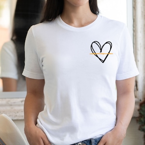 Thin Gold Line Shirt for 911 Dispatcher 911 Dispatcher Gift First Responder Tshirt Dispatcher Shirt for Sheriff Police Dispatcher Heart Tee