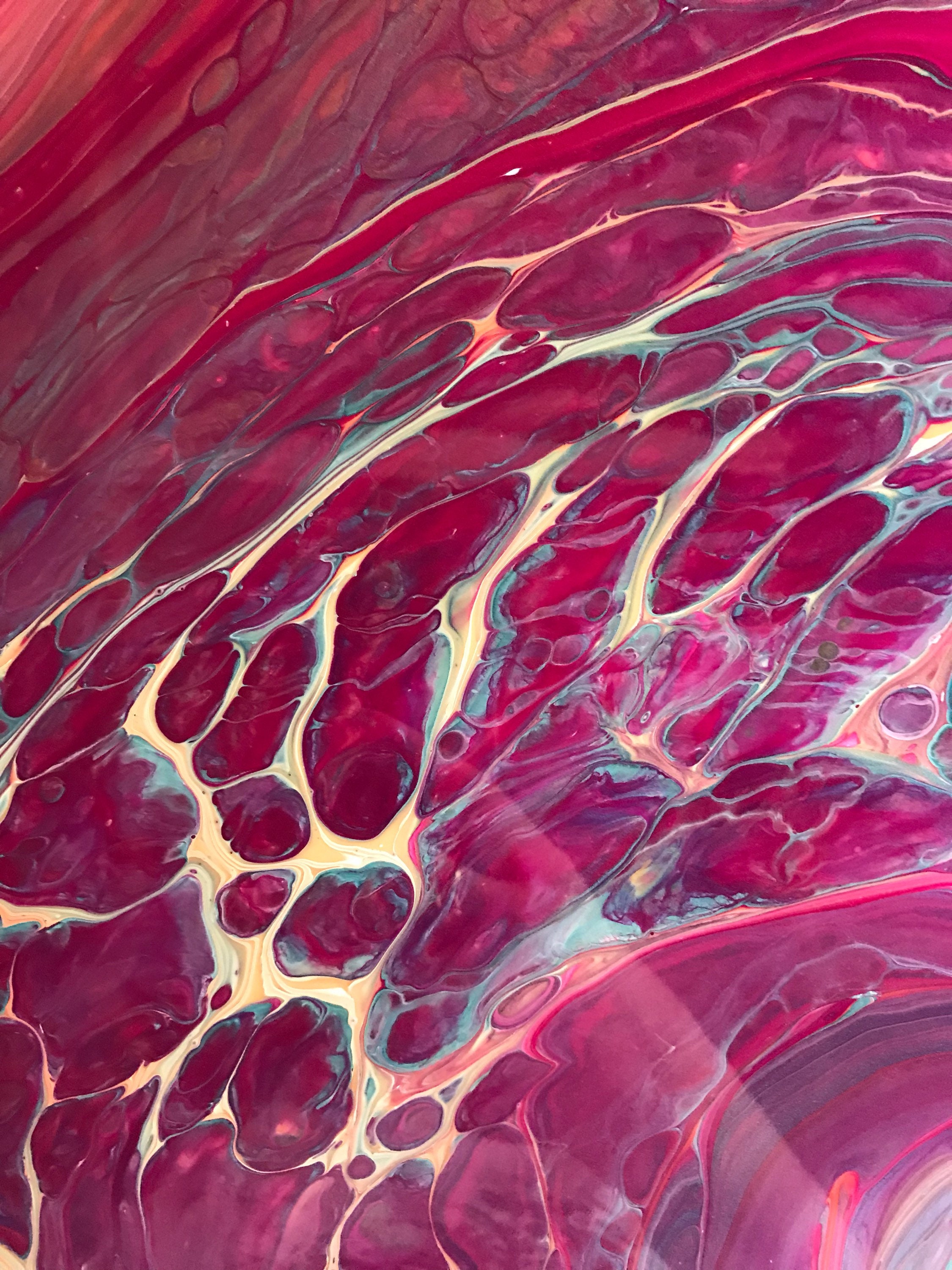 Maroon Wall Art Red Wall Decor Original Contemporary Abstract Etsy