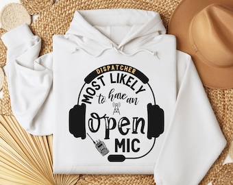 Funny Dispatcher Hoodie 911 Hooded Sweatshirt for First Responders Thin Gold Line Hoodie for Police Dispatchers 911 Dispatcher Gifts