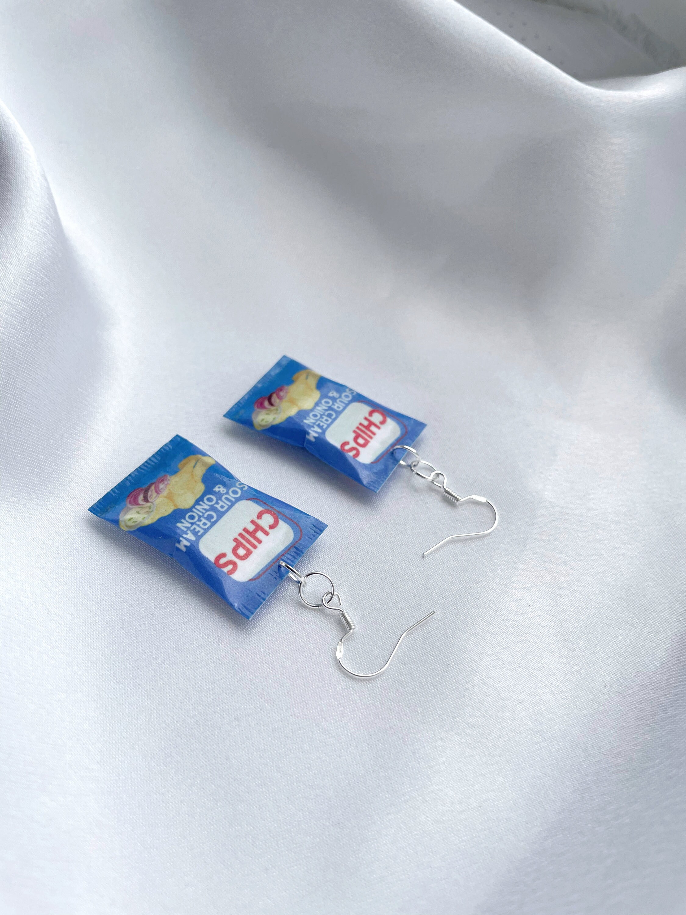 Sour Cream and Onion Mini Chip Bag Earrings Snackinspired Etsy