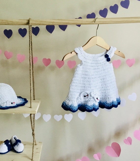 baby dress and headband set