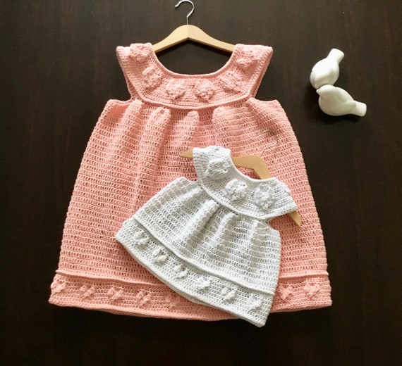PDF Crochet PATTERN Sweetheart Dress N 449 Size 0-6 Months to 11-12 Years -  Etsy