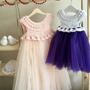 Crochet PATTERN Magnolia Tutu Party Dress Pattern N 438 Size 0-3 3-6 6-12 months 1-2 years 3-4 years 5-6 years 7-8 years 9-10 11-12 years