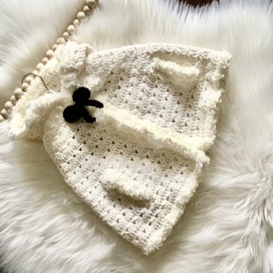 Crochet PATTERN Baby Hooded Cape Coat Pattern N 455 Size 0-6 months 1-2 years 3-4 years 5-7 years 8-12 years